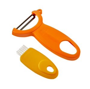 Swiss Easy Clean Peeler Orange