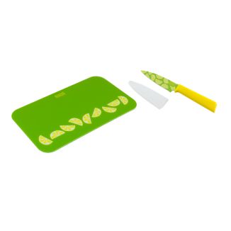 Pattern Lemon paring knife / cutting board set