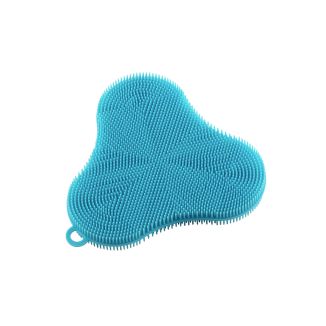 Silicone Scrubber Clover - Blue