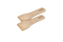 Raclette wooden scraper set of 2