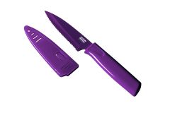 Paring Knife Colori Serrated, Purple - Bulk