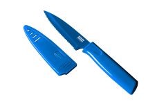 Paring Knife Colori Serrated, Blue - Bulk